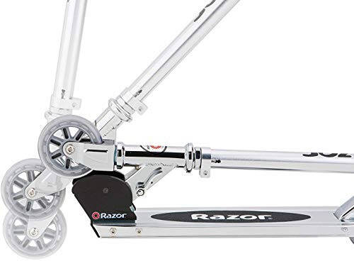 Razor AW Kick Scooter for Kids - Wheelie Bar, Lightweight, Foldable, Aluminum Frame, and Adjustable Handlebars - 3