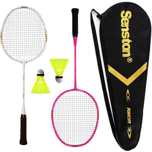 Çocuklar İçin Senston Badminton Raketi Seti, Çocuk Badminton Raketi Seti, Açık Hava Raket Sporları Oyuncakları - 1