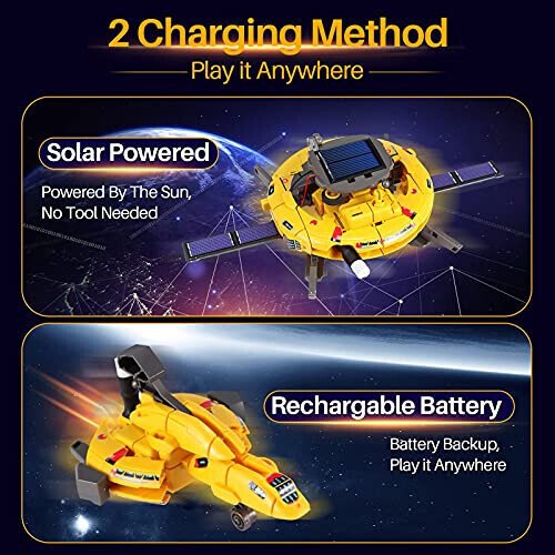 COBFDHA STEM Projects for Kids Age 8-12, Science Kits Boys, Solar Robot Space Toys Gifts 8-14 Year Old Teen Boys Girls, 120Pcs Building Experiments Robots Teenage Ages 9 10 11 12 , Yellow - 6