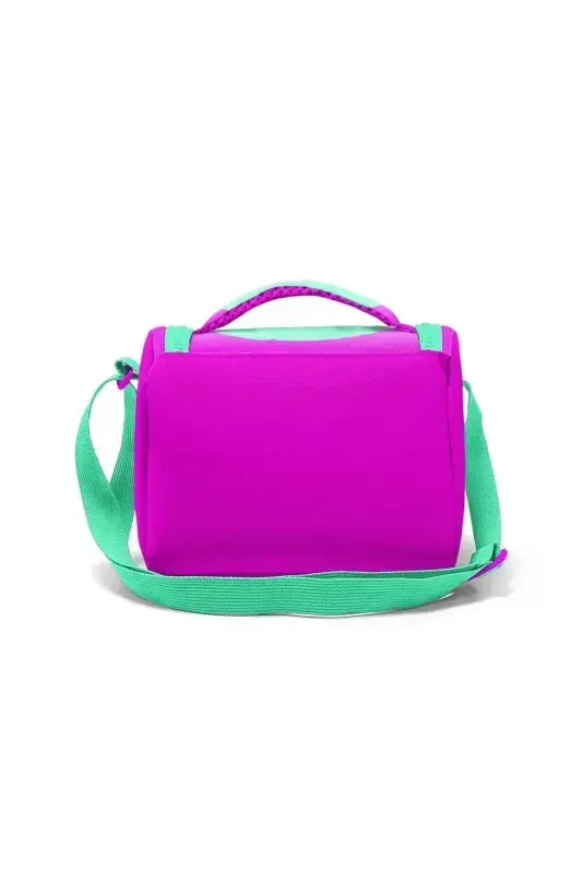 Kids Su Yeşili Pembe Kedi Desenli 3’lü Okul Çanta Seti SET0123707-Su Yeşili Pembe - 6