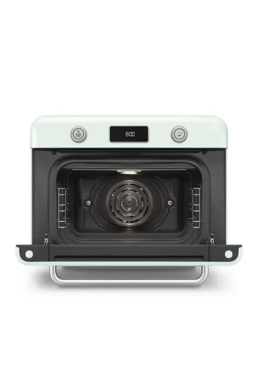 Cof01pgeu Retro Serisi Solo Tezgah Üstü Kombi Buharlı Fırın Pastel Yeşil-Pastel Yeşil - 6