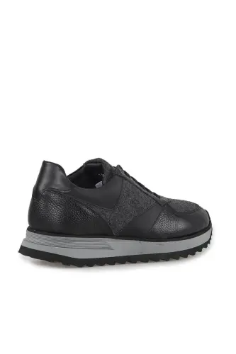 Coffee 100% Leather Eva Sole Casual Shoes - 4