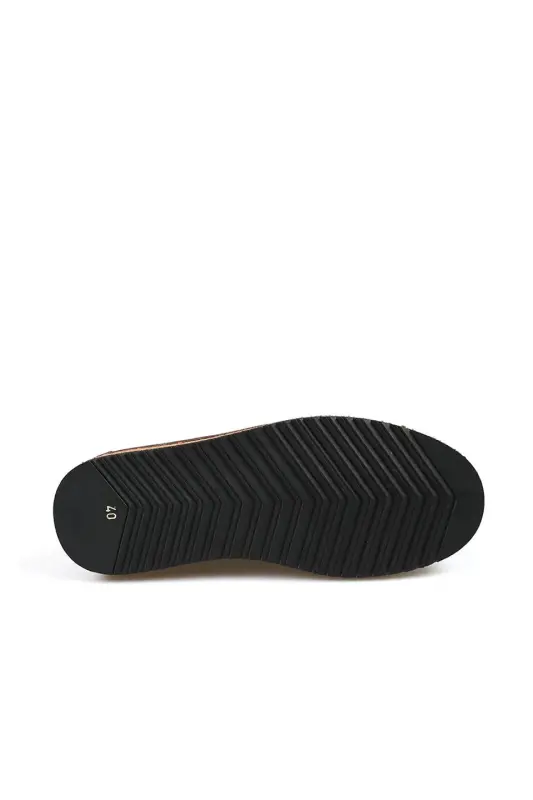 Coffee 100% Leather Lace-Up Eva Sole Casual Shoes - 4