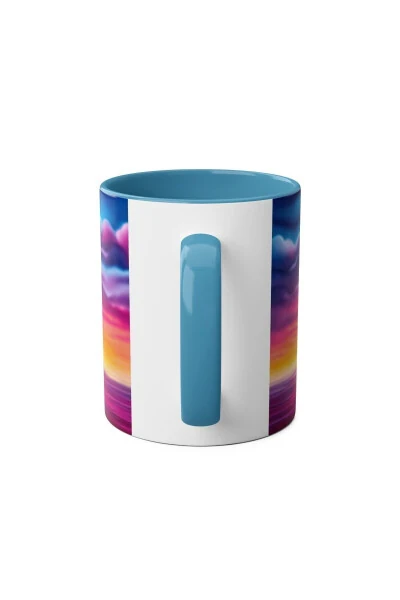 Coffee Cat Patterned Printed Mug - 14