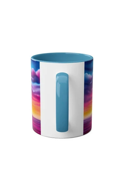 Coffee Cat Patterned Printed Mug - 7