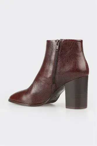 Coffee Leather Women Classic Boot - 3