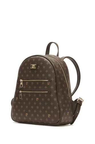 Coffee Monogram Women's Backpack 05PO22Y1577-Coffee Monogram - 3