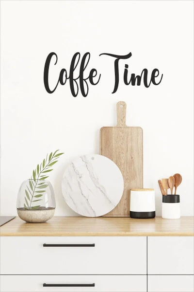 Coffee Time Wooden Wall Sign - DEKORSIAHOME