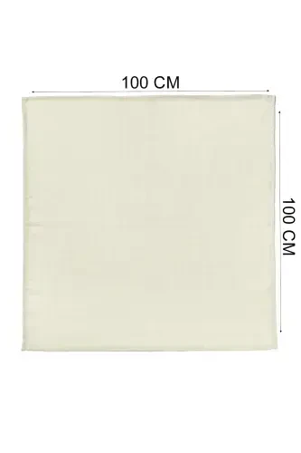 Çok Amaçlı Müslin Bebek Battaniyesi - XXL 100x100 Cm-Bej - 1