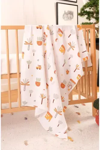 Çok Amaçlı Müslin Örtü & Battaniye 3'lü Set %100 Pamuk Oeko-teks Sertifikalı 80x80 Cm-Renkli - 7