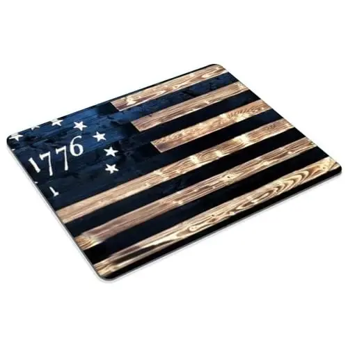 1776 Vintage American Flag Mouse pad Customized Mousepad Non-Slip Rubber Base Mouse Pads for Computers Laptop Office Desk Accessories Mouse pad - GOODSPROUT (1)
