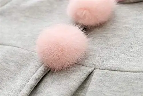 CoKate Infant Baby Girl Fall Winter Hooded Coat Sweet Rabbit Jackets Outerwear - 5