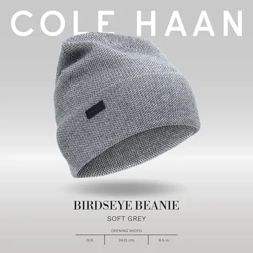 Cole Haan Erkek Klasik Ribana Manşetli Yün Bere, Tek Ebat - 5