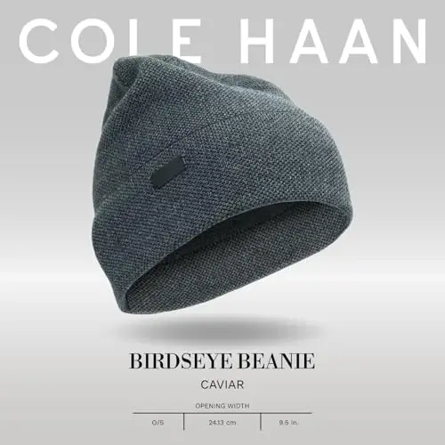 Cole Haan Erkek Klasik Ribana Manşetli Yün Bere, Tek Ebat - 5