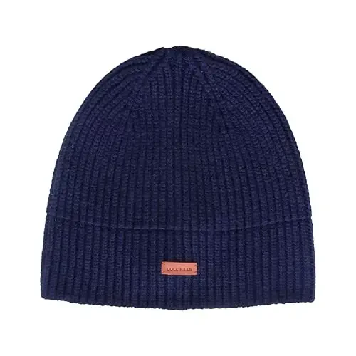 Cole Haan Mens Knit Beanie - No Cuff Design - 6