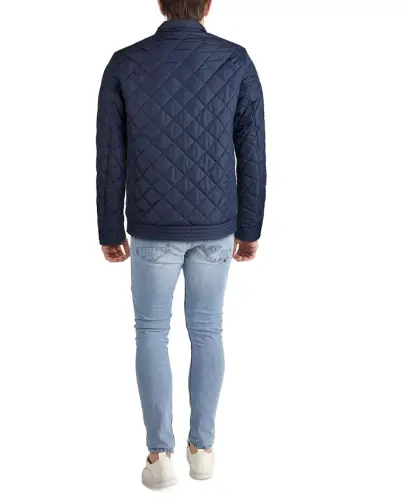 Cole Hann Men's Diamond Quilt Jacket with Faux Sherpa Lining - COLE HAAN (1)