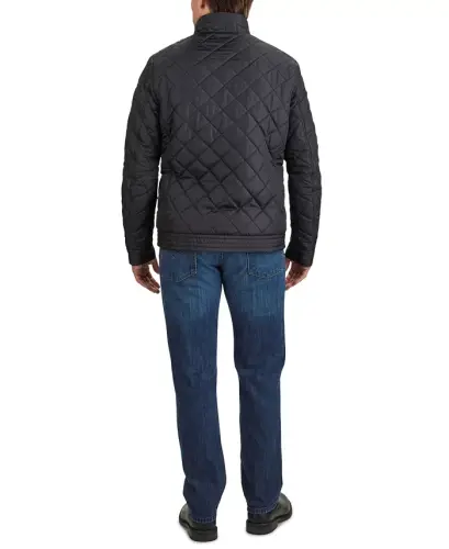 Cole Haan Erkek Suni Sherpa Astarı ile Kapitone Desenli Ceket - Siyah - COLE HAAN (1)