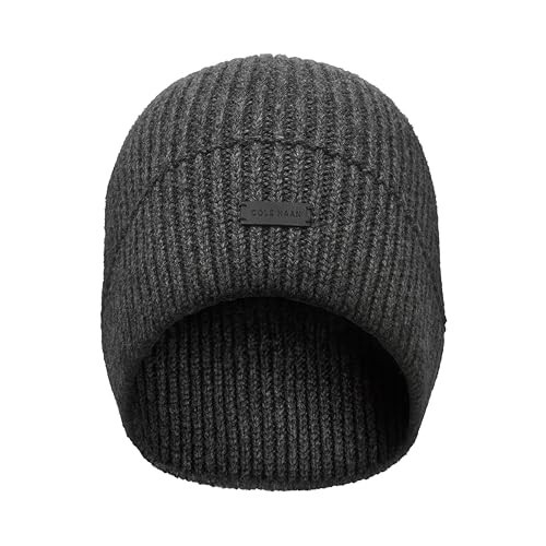 Cole Haan Knit Beanie Erkaklar uchun, bitta o'lcham - qayriltisiz dizayn, har kuniygi uslub uchun hashamatli qulaylik va premium sifat - 5