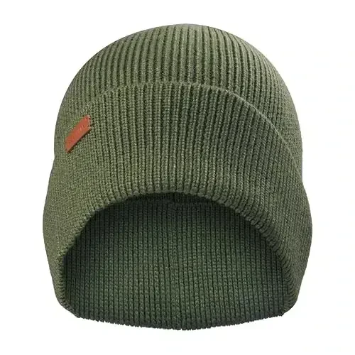 Cole Haan Men's Heritage Rib Cuff Wool Beanie Hat, One Size - 2