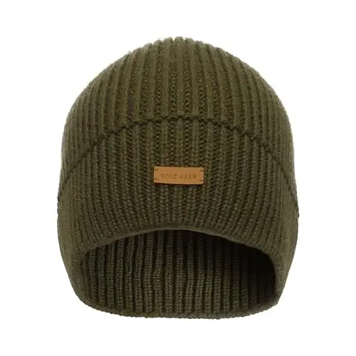Cole Haan Men's Knit Beanie-No Cuff Design - 5