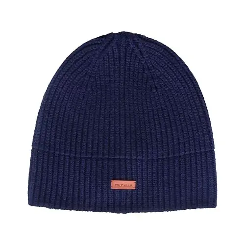 Cole Haan Men's Knit Beanie-No Cuff Design - 6