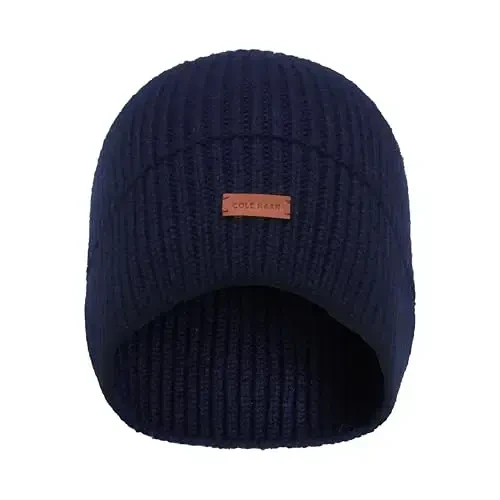Cole Haan Men's Knit Beanie-No Cuff Design - 5