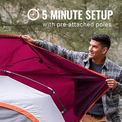 Coleman Skydome Tent with 5 Minute Setup, 4-Person Weatherproof Tent with Rainfly & Carry Bag, 20% More Headroom Than Traditional Canopies - COLEMAN (1)