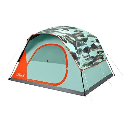 Coleman Skydome Tent with 5 Minute Setup, 2/4/6/8-Person Weatherproof Tent with Rainfly & Carry Bag, 20% More Headroom Than Traditional Canopies 