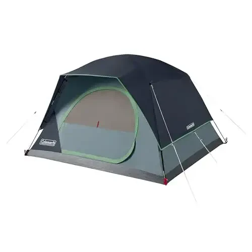 Coleman Skydome Tent with 5 Minute Setup, 2/4/6/8-Person Weatherproof Tent with Rainfly & Carry Bag, 20% More Headroom Than Traditional Canopies 