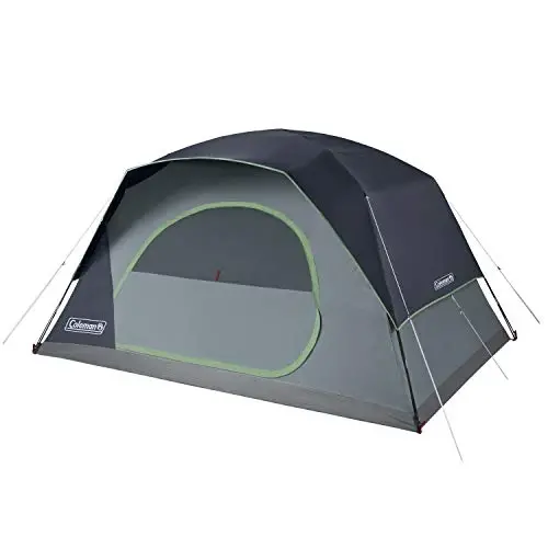 Coleman Skydome Tent with 5 Minute Setup, 2/4/6/8-Person Weatherproof Tent with Rainfly & Carry Bag, 20% More Headroom Than Traditional Canopies - 1