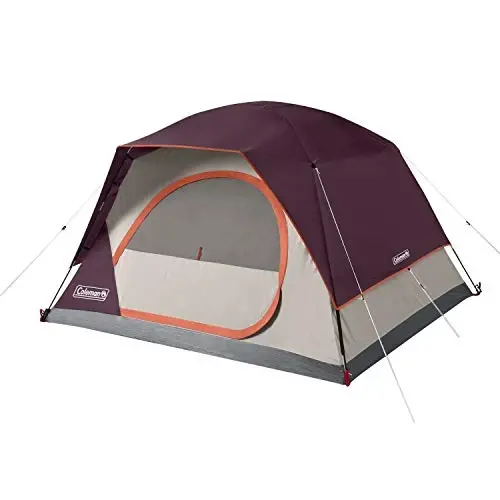 Coleman Skydome Tent with 5 Minute Setup, 4-Person Weatherproof Tent with Rainfly & Carry Bag, 20% More Headroom Than Traditional Canopies - 1