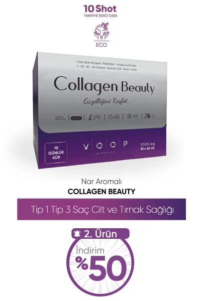 Collagen Beauty High Bioactive Hydrolyzed Collagen 100% Pure and Natural - 10 Tubes - 3