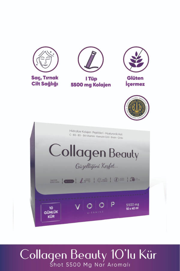 Collagen Beauty High Bioactive Hydrolyzed Collagen 100% Pure and Natural - 10 Tubes - 28