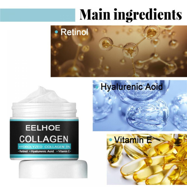 Collagen Cream for Men, Men Anti-wrinkle Cream, Men Face Moisturizer Cream, Day & Night Skin Care Lotion (30g) - 8