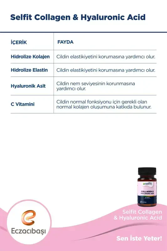 Collagen & Hyaluronic Acid 30 Tablets - 7