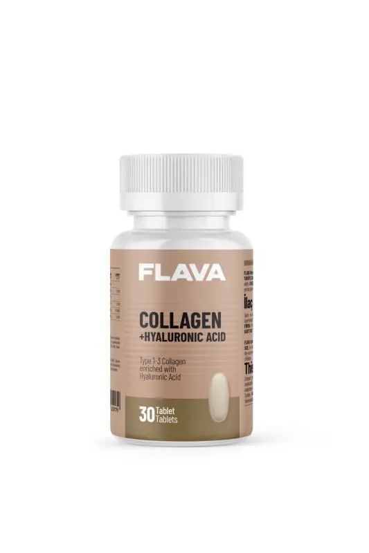 Collagen + Hyaluronic Acid - 30 Tablets - FLAVA