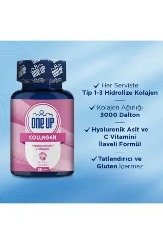 Collagen Hyaluronic Acid 30 Tablets - Modazone (1)