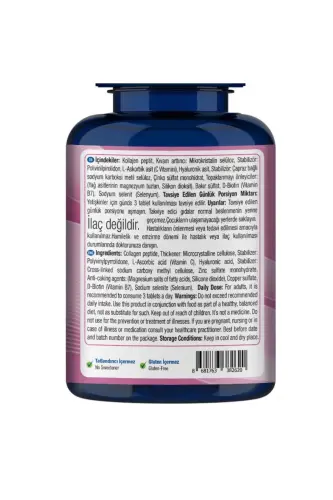 Collagen Hyaluronic Acid 30 Tablets - 4