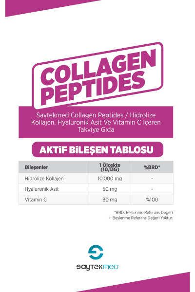 Collagen Peptides / Collagen Hydrolysate Supplement with Hyaluronic Acid and Vitamin C - 2