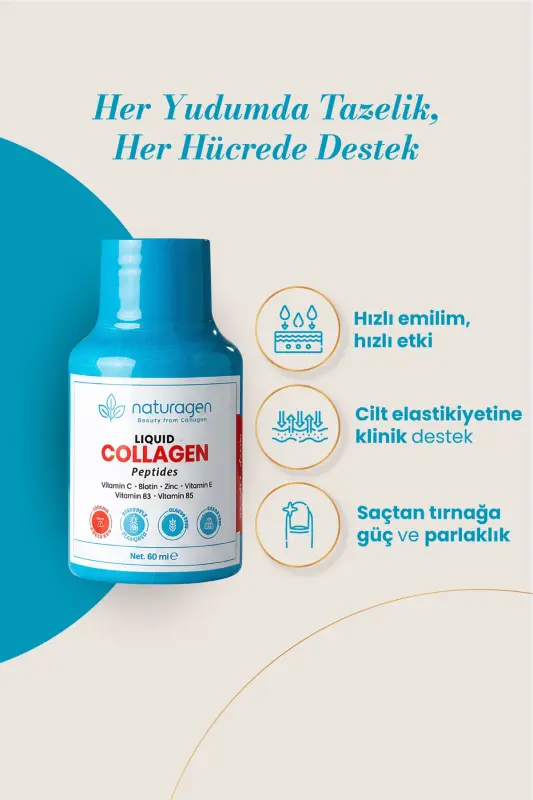 Collagen Pineapple Flavored Liquid Collagen Shot 60 ml X12 Pieces Bottle Type 1 & Type 3 Hydrolyzed Liquid Collagen - 2