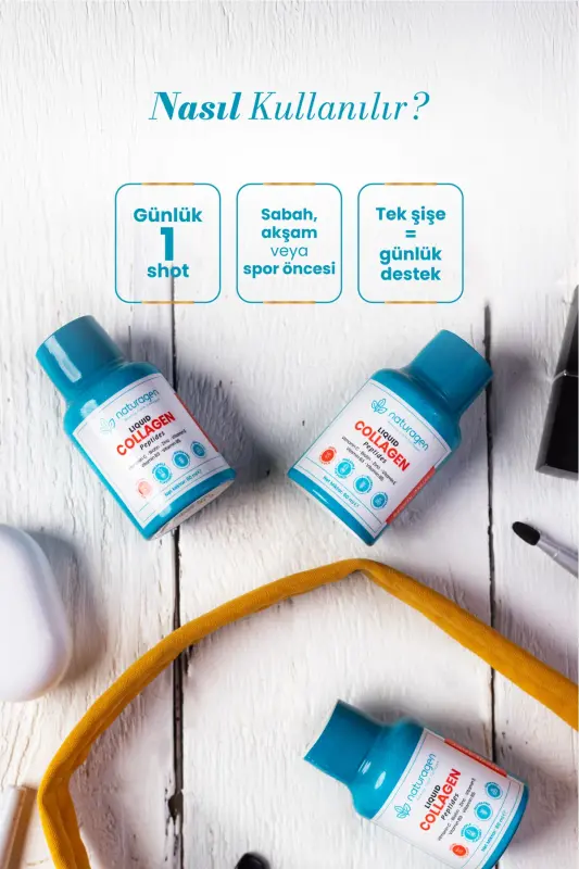 Collagen Pineapple Flavored Liquid Collagen Shot 60 ml X12 Pieces Bottle Type 1 & Type 3 Hydrolyzed Liquid Collagen - 4