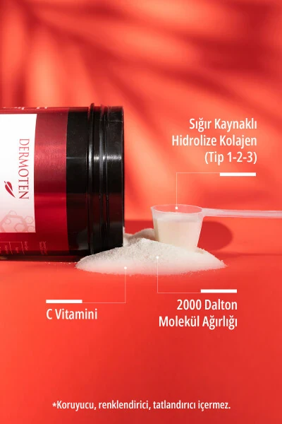 Collagen Plus Powder 300 Gr Type 1 - Type 2 - Type 3 - With Vitamin C 30 x 10,000 Mg Collagen Powder - 3