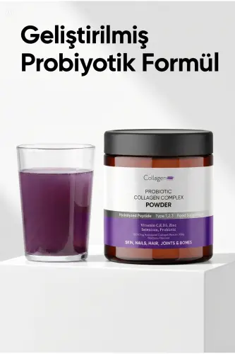 Collagen Powder 300g. Collagen, Probiotics, Biotin, Multivitamin, Forest Fruit Flavored - 4
