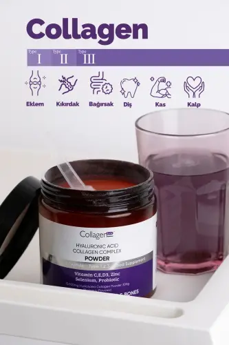 Collagen Powder 300g. Collagen, Probiotics, Biotin, Multivitamin, Forest Fruit Flavored - 6