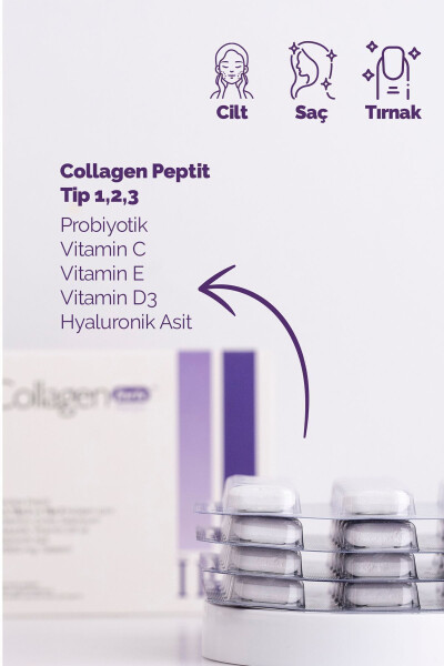 Collagen, Probiotic & Multivitamin 1500mg X 90 Tablets - 2