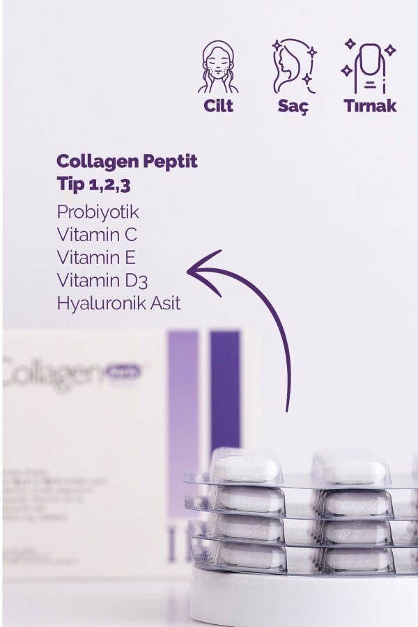 Collagen, Probiotic & Multivitamin 1500mg X 90 Tablets - 2