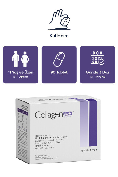 Collagen, Probiotic & Multivitamin 1500mg X 90 Tablets - 10