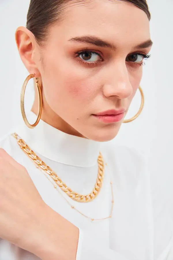 Collared Spanish Sleeve Blouse - Ecru - 10