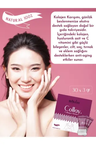 Collay Kolajen Karışımı Tozu (BALIK KOLAJENİ) 100%doğal (30SAŞE) - 3
