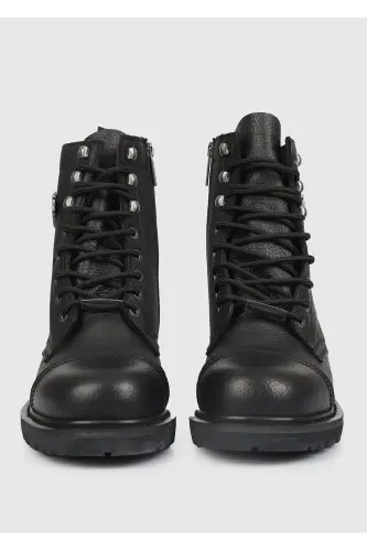 Colmar Siyah Erkek Baskılı Deri Bot 025M100553-BLACK - 3